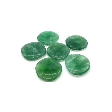 Green Fluorite pebble AAA