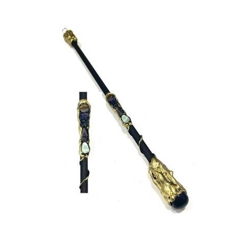 Wooden wand, Obsidian