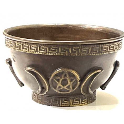 Oxidized Copper Offering Bowl