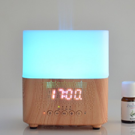 Ultraschall-Diffusor für ätherische Öle, mit Wecker und Bluetooth - TEMPO