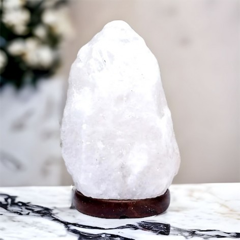Salzkristalllampe Weiß 1 bis 2 kg