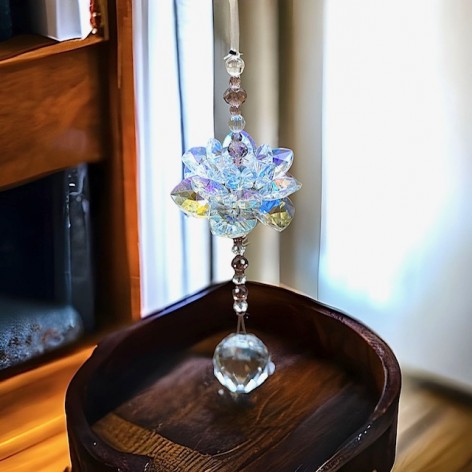 Feng Shui Lotus aus Kristall