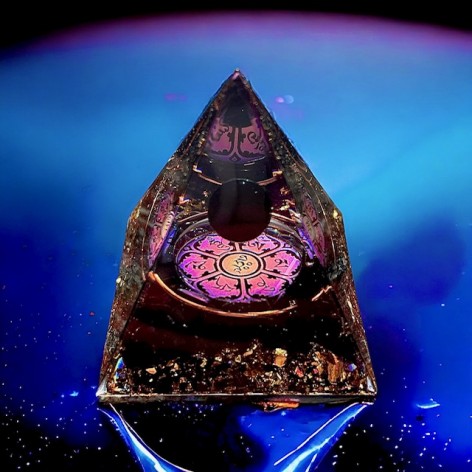 Pyramide orgonite, Obsidienne symbole