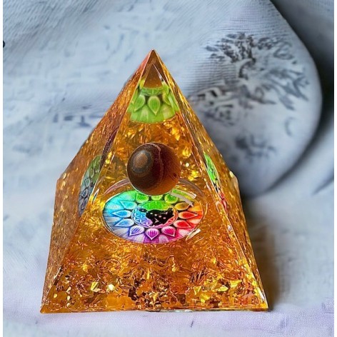 Pyramide orgonite, Méditation oeil de tigre