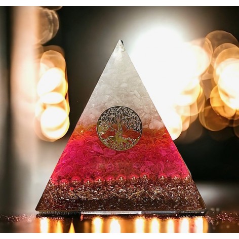 Orgonite pyramide XL Arbre de Vie