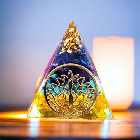 Pyramid orgonite, Lotus