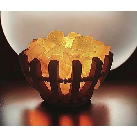 Himalaya Salt Lamp, Basket