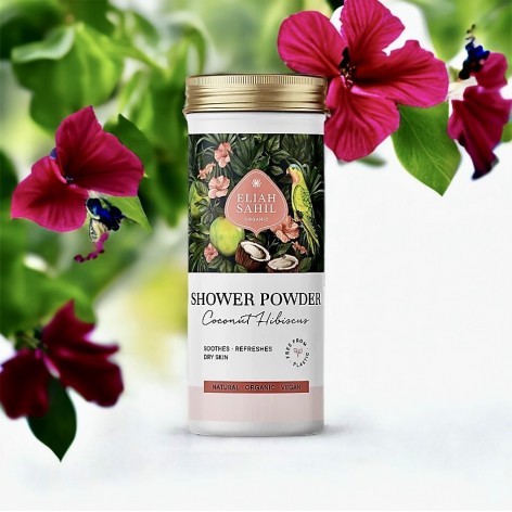 Organic Shower Powder Coconut Hibiscus, Eliah Sahil