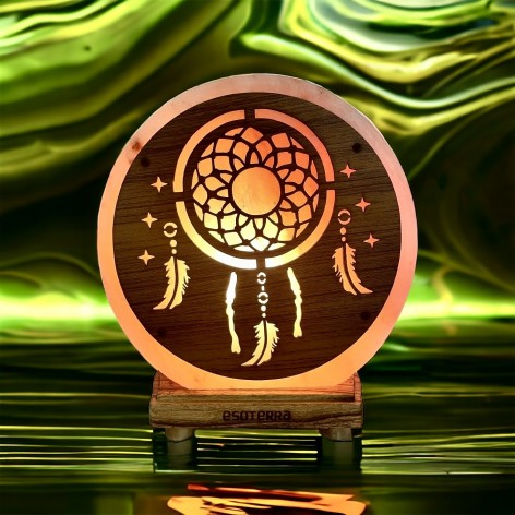 Lampe de Sel Attrape-Rêves