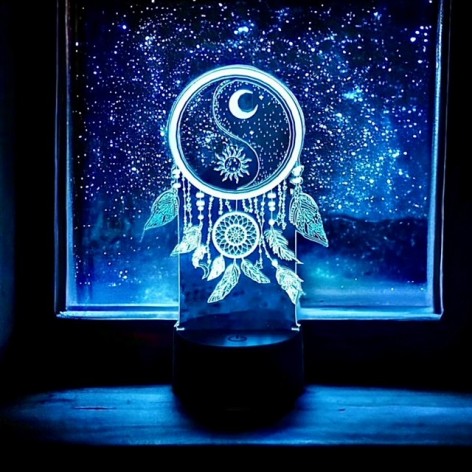Lampe veilleuse Attrape-rêves