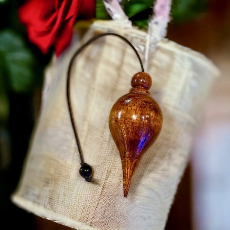 Mango wood teardrop clock