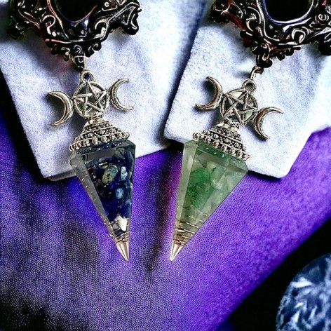 Orgonite Pendulum, 2 Moons