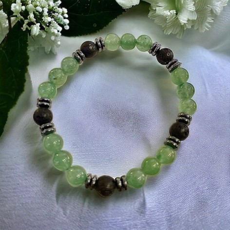 Aventurine & Lava bracelet