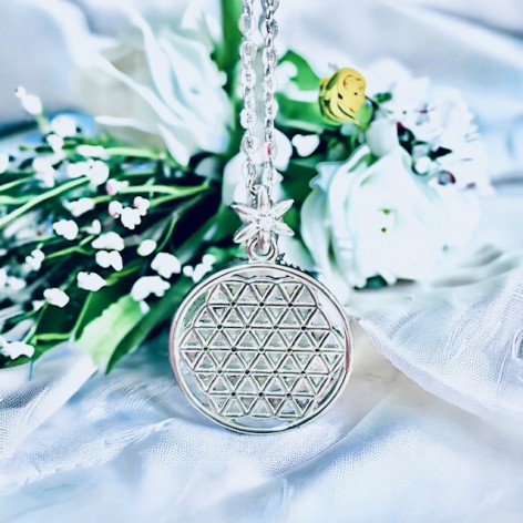 Flower of Life Pendant, Silver 925