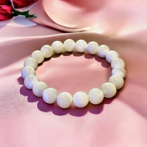 Bracelet Pierre de Lune Blanche