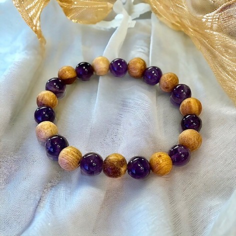 Amethyst & Palo Santo Armband