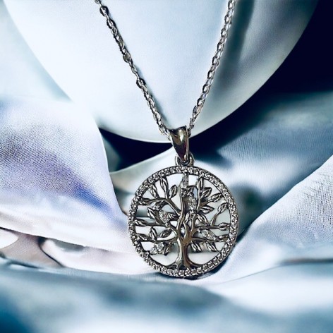 Pendentif en argent, Arbre de Vie