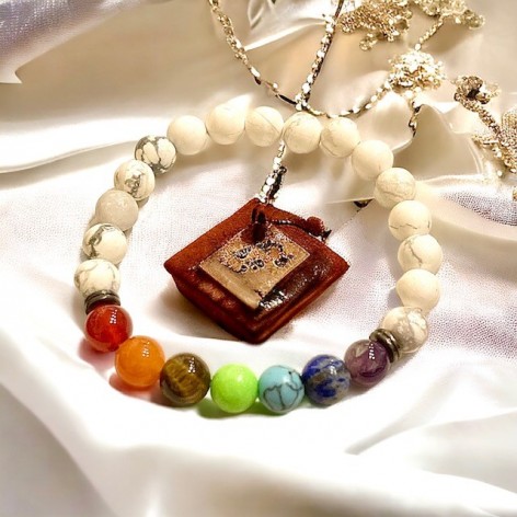 Bracelet Howlite 7 Chakras