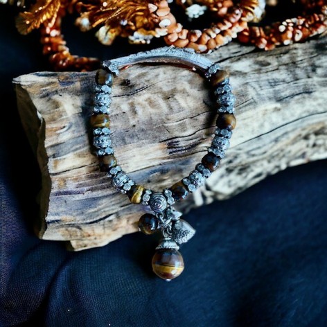 Tigerauge-Armband