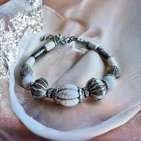 Handcrafted coral bracelet