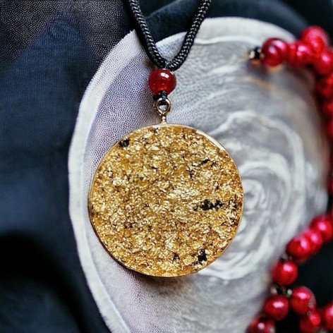 Métatron 7 chakras orgonite pendant