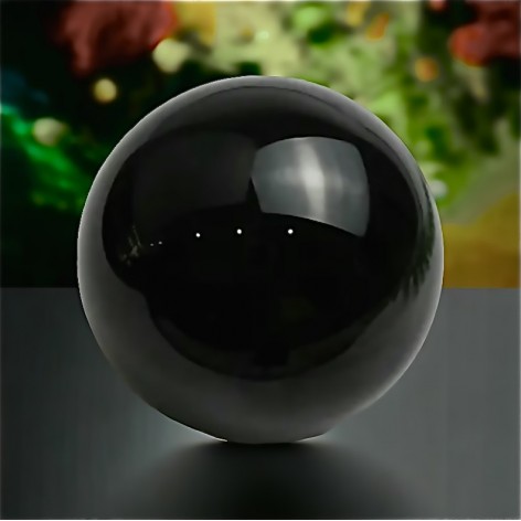 Natural sphere Obsidian