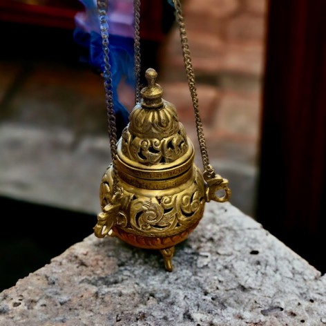 PM copper incense burner