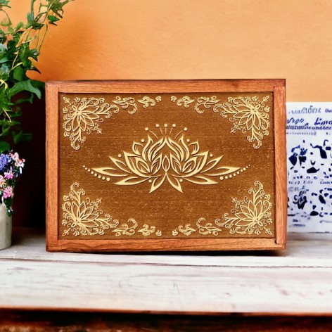 Boxes for your tarot cards, Fleur de Lotus