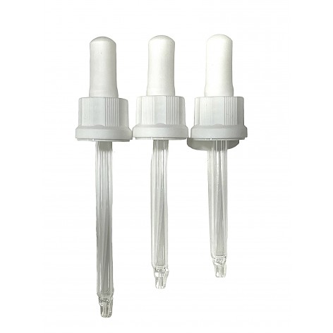 Montures pipette blanche pour "combi" en verre