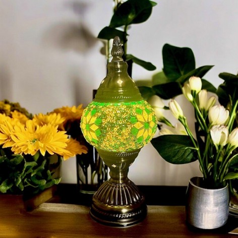 Grüne Mosaiklampe