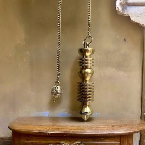 Brass healing pendulum
