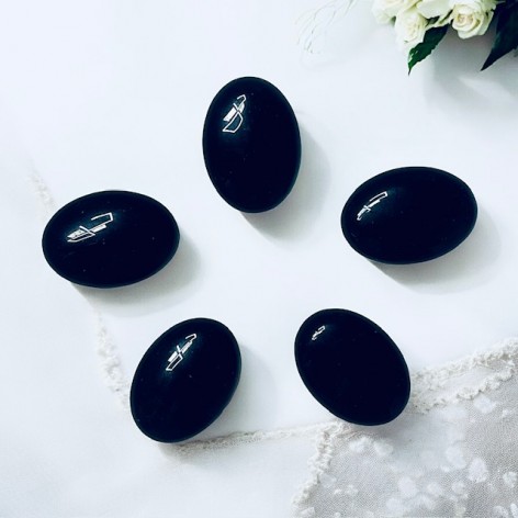 Flat black tourmaline
