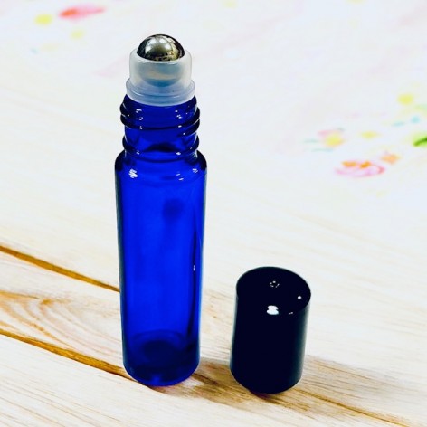 Roll-on en verre bleu