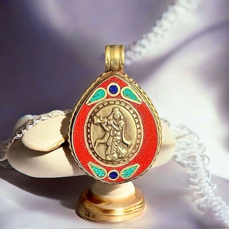 Brass pendant Goddess