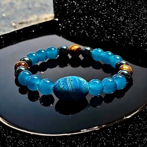Bracelet Apatite bleue