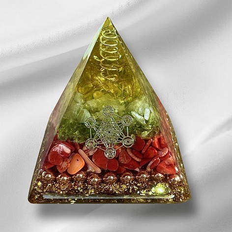 Orgonit-Pyramide, Blattgold Metatron