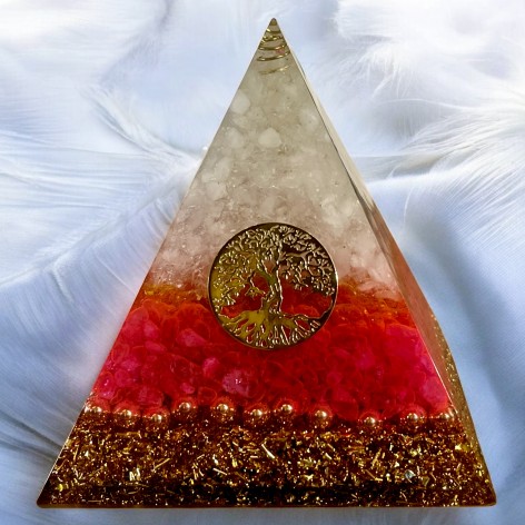 Orgonite pyramide XL Arbre de Vie