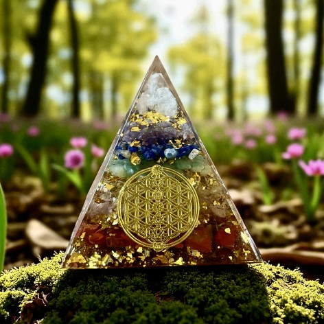 Pyramid Orgonite, Flower of Life