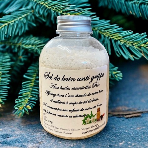 Anti-flu bath salt with essential oils
