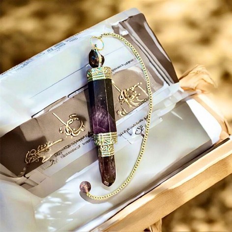 Pendel aus Naturstein, Amethyst