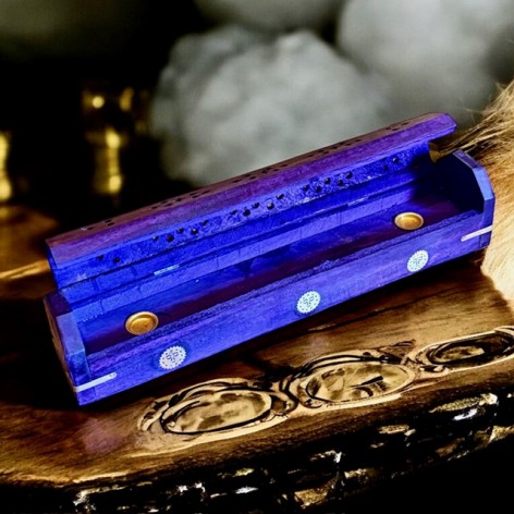 Räucherstäbchenhalter Holz Box 7 Chakras