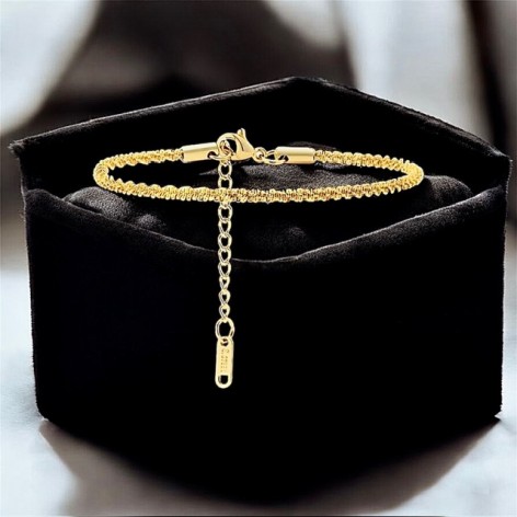 Bracelet plaqué or, Eclat pur