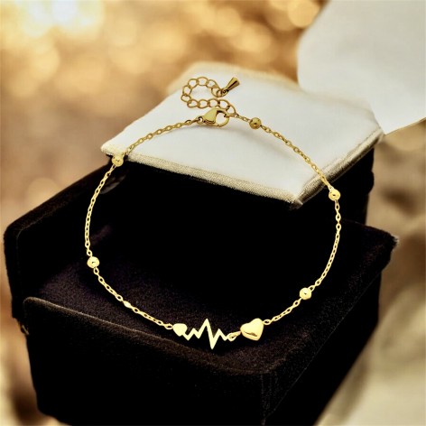 Bracelet plaqué or, In love