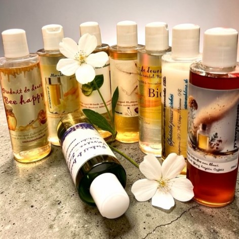 Produits de douche aux huiles essentielles Bio